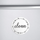 Cinch Dirty/Clean Magnetic Dishwasher Sign | $10 | Promo Code 1573FC3M